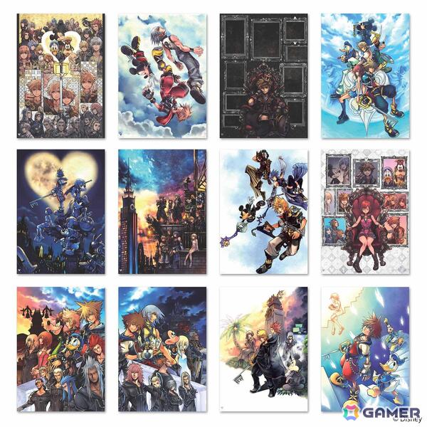 「キングダム ハーツ」シリーズよりロゴデザインのアルミマグネットやステンドグラスイラストのアクリルステッカーコレクションが登場！の画像10