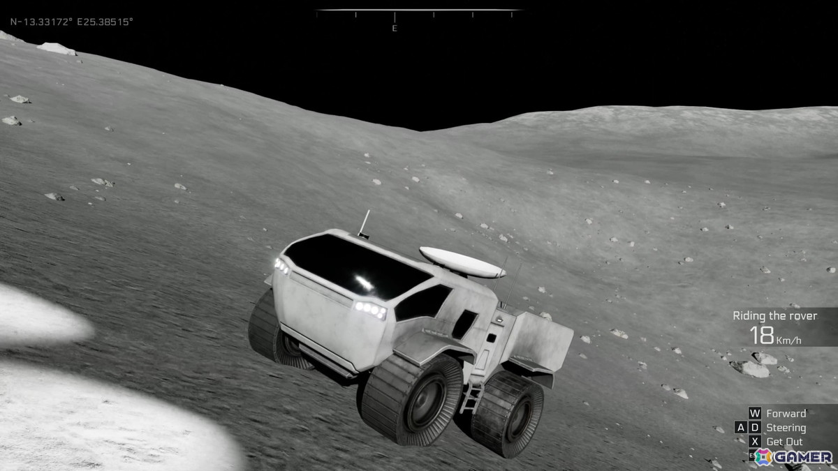 月面探索シミュレーター「REAL MOON」がSteamで無料公開!ヒストリアとJAXAの共同研究による観測データを基に“リアルな月面”を再現の画像