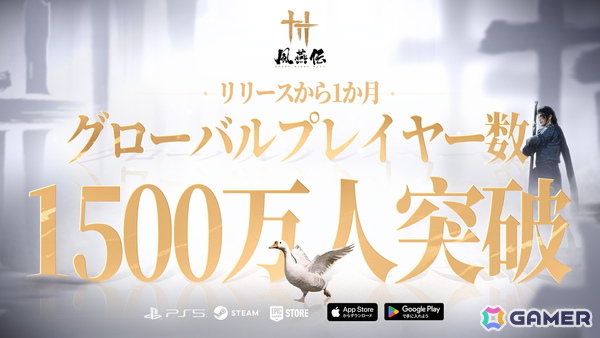 「風燕伝：Where Winds Meet」全世界累計プレイヤー数が1,500万人を突破！年末年始には新年カウントダウン花火イベントの開催もの画像1