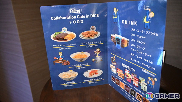 「Fallout Collaboration Cafe」の内覧会をレポート！ヌカ・コーラ・クアンタムや“完璧に保存されたパイ”などファンなら一度は食したいメニューに注目の画像16