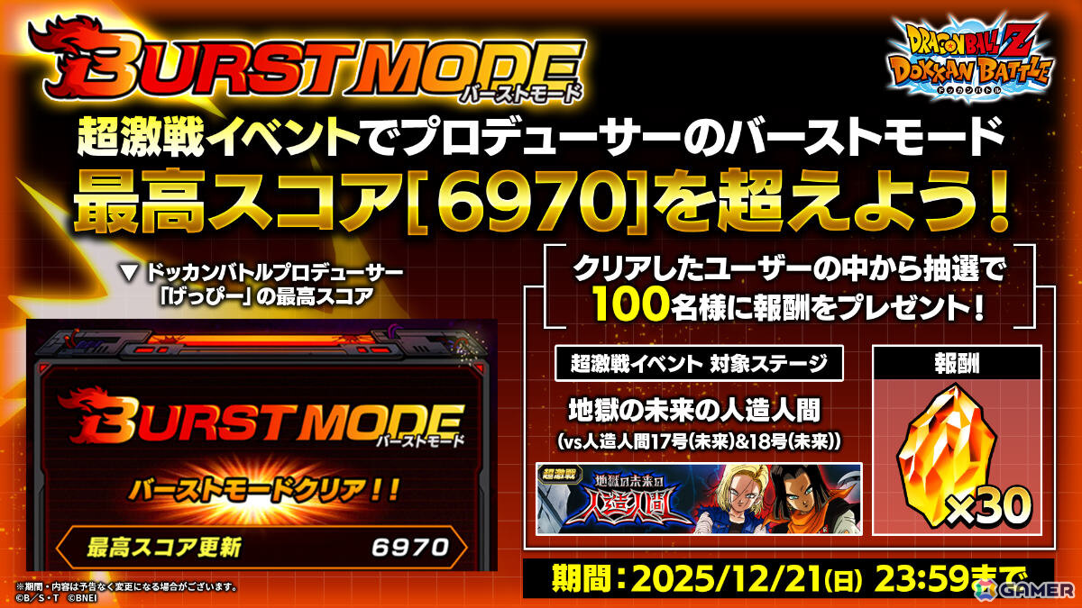 「ドラゴンボールZ ドッカンバトル」超サイヤ人孫悟飯(未来)が聖龍祭に登場!バトル中に1度だけ復活して超サイヤ人トランクス(少年期)(未来)に交代できるの画像