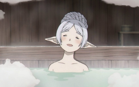 体を芯から温める魔法――アニメ「葬送のフリーレン」第2期の温泉/お風呂コラボポスターが公開