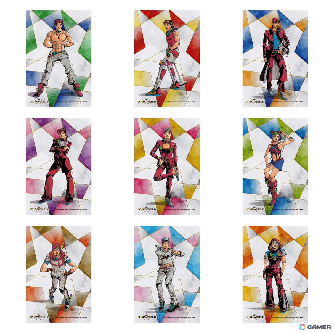 THE☆JOJO WORLD」承太郎、ジョルノら12名の新規描きおろしグッズが