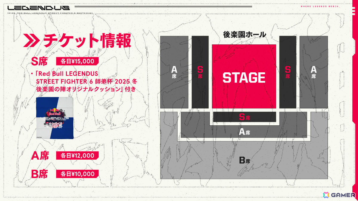 SHAKAさん主催の「Red Bull LEGENDUS STREET FIGHTER 6 師弟杯 ~2025冬 後楽園の陣~」が2026年1月26日、28日、29日に開催!の画像