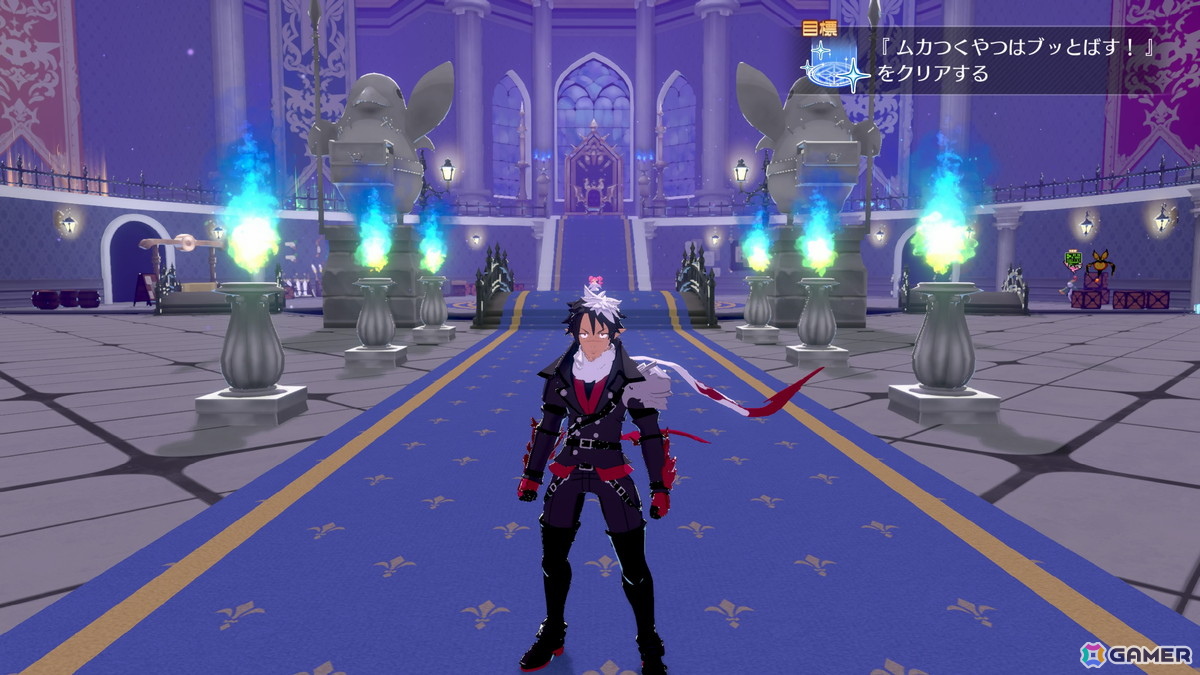 武器の装備やアイテムのセットなどの戦闘準備はすべて魔王城で！