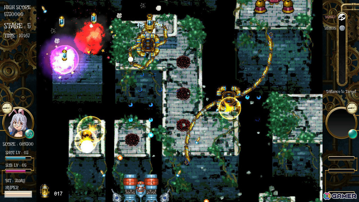 賞金稼ぎの三姉妹と悪党たちが繰り広げる縦スクロールSTG「バウンティシスターズ」Switch版が発売！の画像4