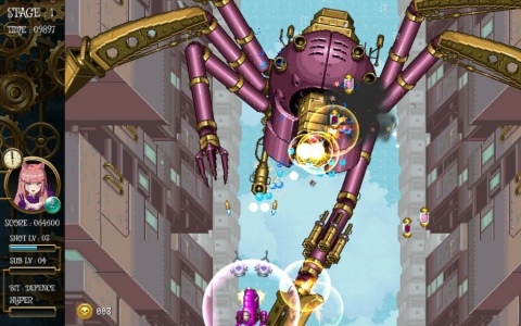 賞金稼ぎの三姉妹と悪党たちが繰り広げる縦スクロールSTG「バウンティシスターズ」Switch版が発売！