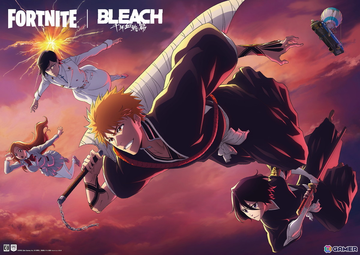 「フォートナイト」一護、ルキアなどのコスチュームが登場するアニメ「BLEACH 千年血戦篇」コラボが12月21日より開催!の画像