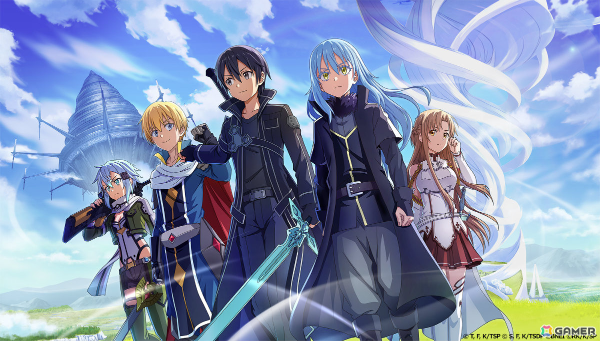 「まおりゅう」で「ソードアート・オンライン」コラボが開催！キリト、ALOアスナ衣装のリムルがPart1スカウトに登場の画像