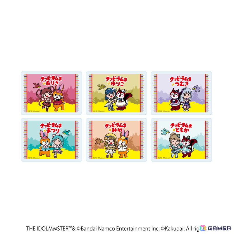 「アイドルマスター ミリオンライブ!」×「クッピーラムネ」コラボグッズが登場!亜利沙、百合子、紬は描き下ろしの等身イラストもの画像