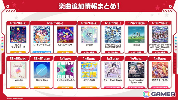 「ガルパ」ポピパのカバー楽曲「恋人がサンタクロース」追加やOSTER projectとのタイアップ情報などが公開！の画像18