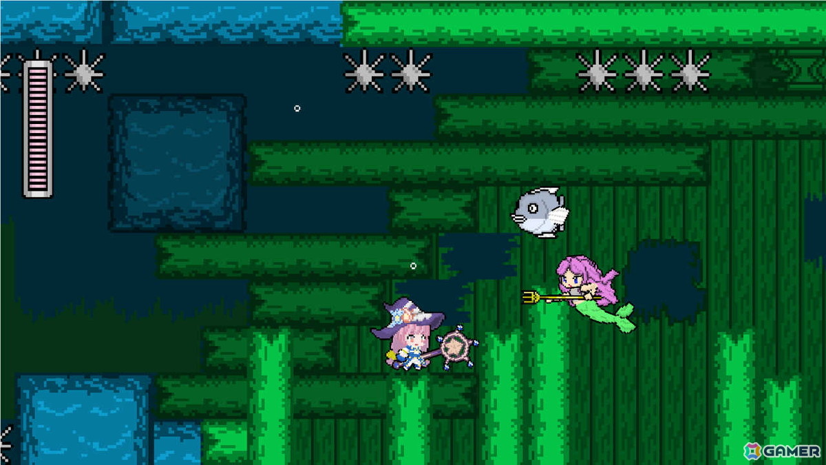 メインキャラクターが全員Vtuberのドット絵2D横スクロールアクション「まじかるまじっくワールド」Switch版が12月25日に配信!の画像