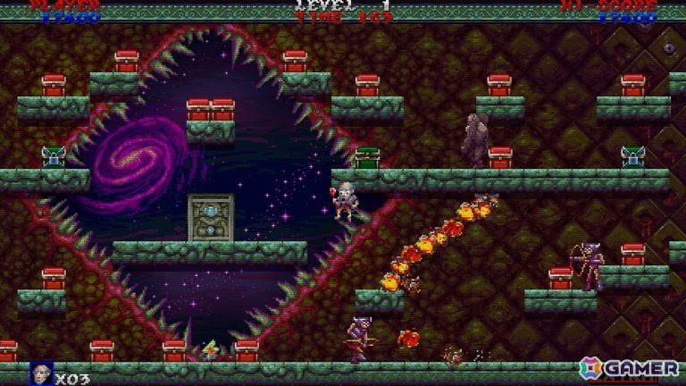 シンプルにして究極の操作精度が試されるレトロプラットフォームアクション「エターナムEX」のPS5/PS4版が発売の画像