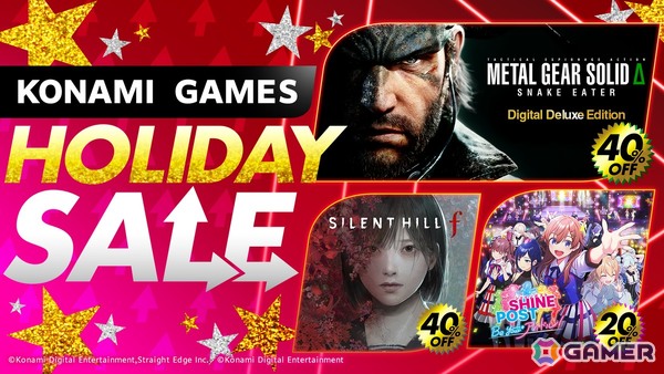 「SILENT HILL f」「METAL GEAR SOLID Δ」など2025年発売作品も40％OFF！KONAMI「HOLIDAY SALE」が各プラットフォームで開催中の画像1