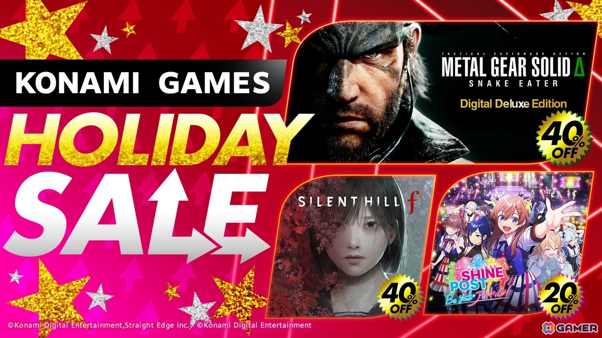 「SILENT HILL f」「METAL GEAR SOLID Δ」など2025年発売作品も40%OFF!KONAMI「HOLIDAY SALE」が各プラットフォームで開催中の画像
