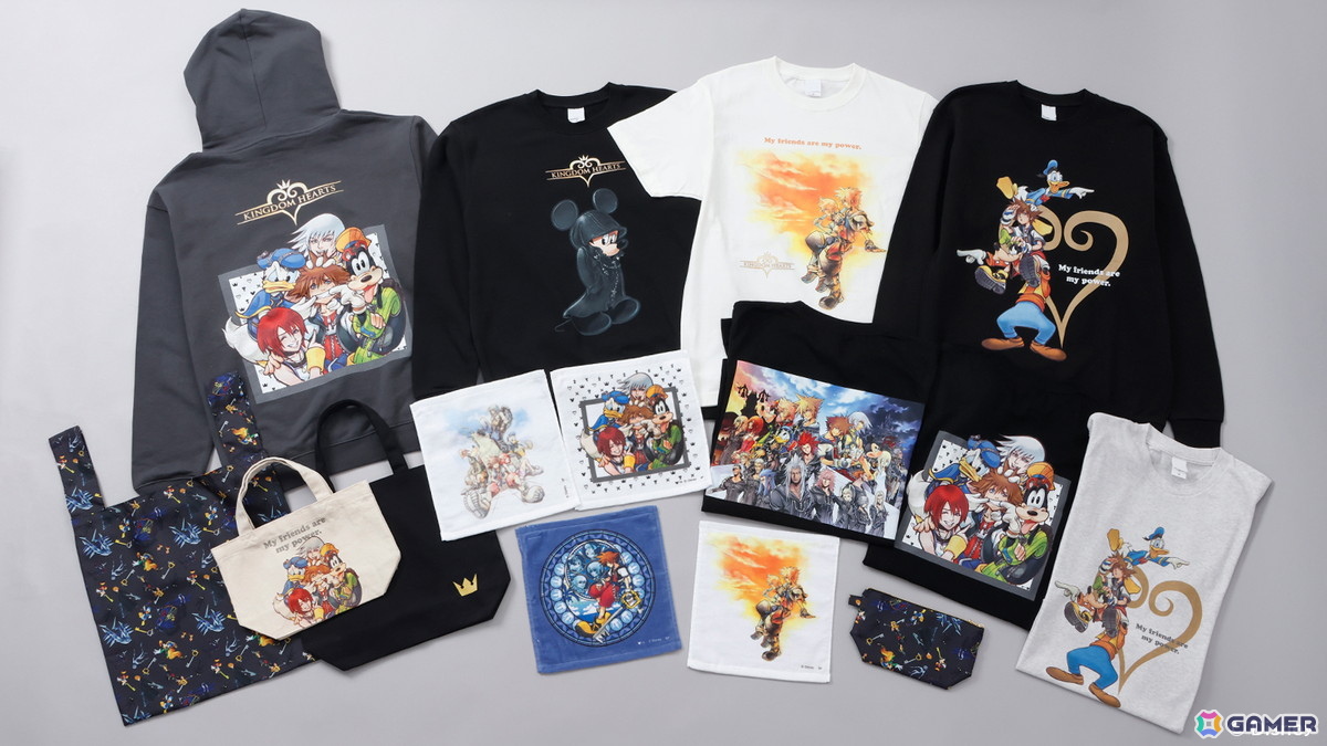 「キングダム ハーツ」に登場するアートや象徴的なアイテムをモチーフにしたアパレル＆雑貨がサテライト秋葉原などで販売！の画像