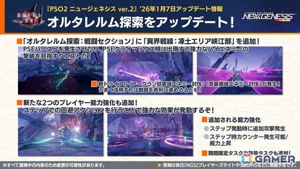 「PSO2 ニュージェネシス」2026年前半のロードマップが公開！「ヘキサギア」＆「メガミデバイス」とのコラボも発表の画像11