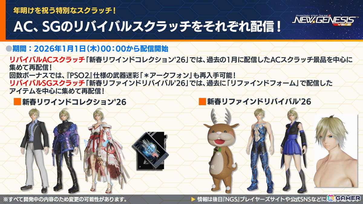 「PSO2 ニュージェネシス」2026年前半のロードマップが公開！「ヘキサギア」＆「メガミデバイス」とのコラボも発表の画像