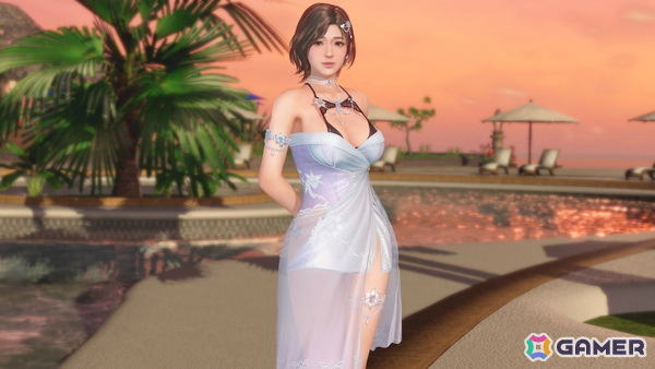 「DEAD OR ALIVE XVV」さゆり（CV：和氣あず未）のトゥルーカラーコーデ「ブルーミング・リリィ」が登場！お姉ちゃんからオトナの女性に成長していく姿を表現の画像1