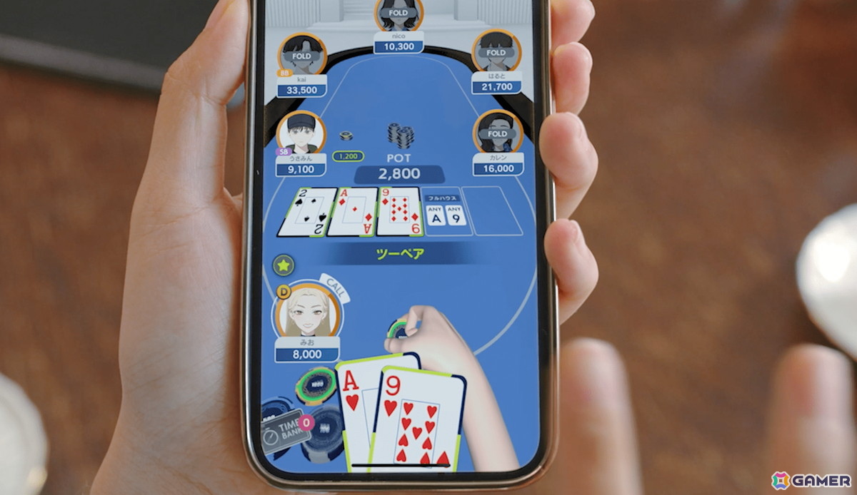 世界のヨコサワさん所属のPOKER ROOMとDeNAによるスマホポーカーゲーム「EDGE POKER」のプレイ映像が初公開！の画像2