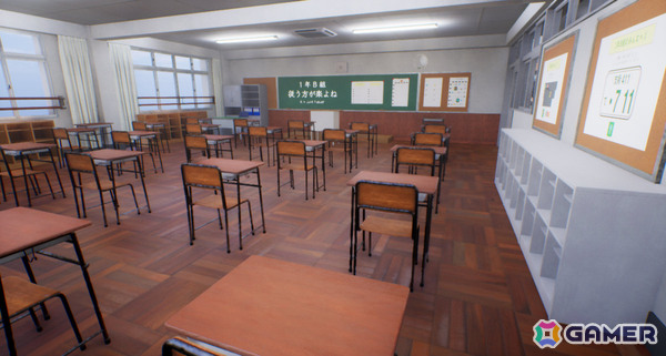 学校を舞台にした短編謎解きウォーキングシミュレーター「1年A組」のSteamページが公開！の画像