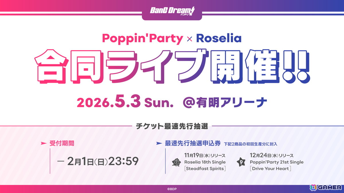 Poppin'Party New Year LIVE「Happy BanG Year!!」が開催!すごろくのお題に沿った楽曲を演奏、Roselia「FIRE BIRD」のカバーもの画像