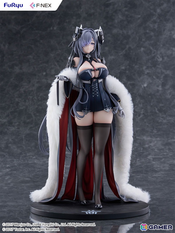 「アズレン」より鉄血空母「アウグスト・フォン・パーセヴァル」が1/6スケールフィギュアで登場！リアルファー仕様の衣装が威厳と気品を際立たせるの画像10