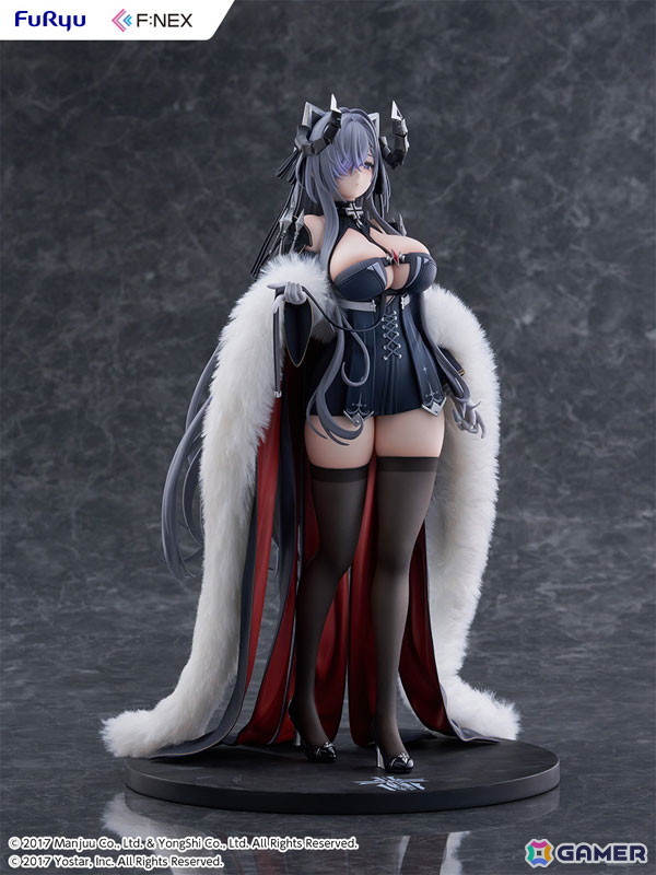 「アズレン」より鉄血空母「アウグスト・フォン・パーセヴァル」が1/6スケールフィギュアで登場！リアルファー仕様の衣装が威厳と気品を際立たせるの画像14