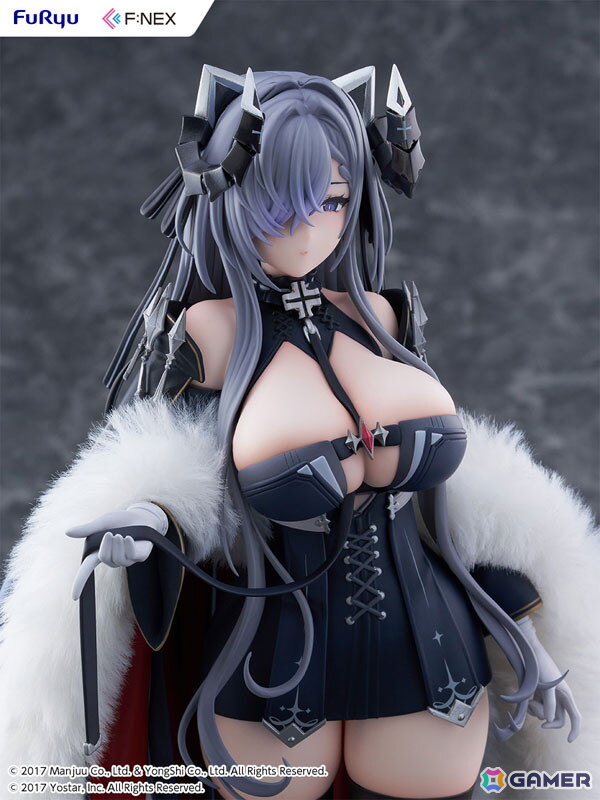 「アズレン」より鉄血空母「アウグスト・フォン・パーセヴァル」が1/6スケールフィギュアで登場！リアルファー仕様の衣装が威厳と気品を際立たせるの画像16