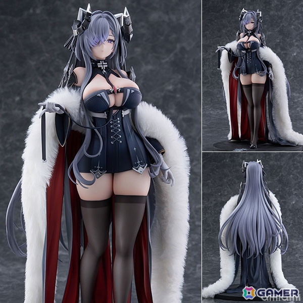 「アズレン」より鉄血空母「アウグスト・フォン・パーセヴァル」が1/6スケールフィギュアで登場！リアルファー仕様の衣装が威厳と気品を際立たせるの画像2