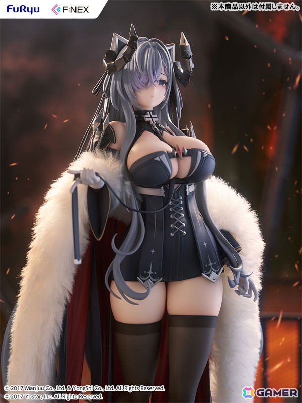 「アズレン」より鉄血空母「アウグスト・フォン・パーセヴァル」が1/6スケールフィギュアで登場！リアルファー仕様の衣装が威厳と気品を際立たせるの画像5
