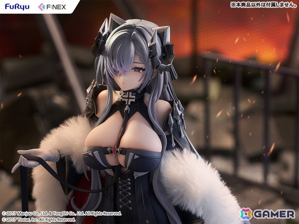 「アズレン」より鉄血空母「アウグスト・フォン・パーセヴァル」が1/6スケールフィギュアで登場！リアルファー仕様の衣装が威厳と気品を際立たせるの画像8