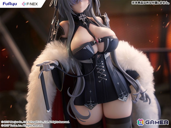 「アズレン」より鉄血空母「アウグスト・フォン・パーセヴァル」が1/6スケールフィギュアで登場！リアルファー仕様の衣装が威厳と気品を際立たせるの画像9