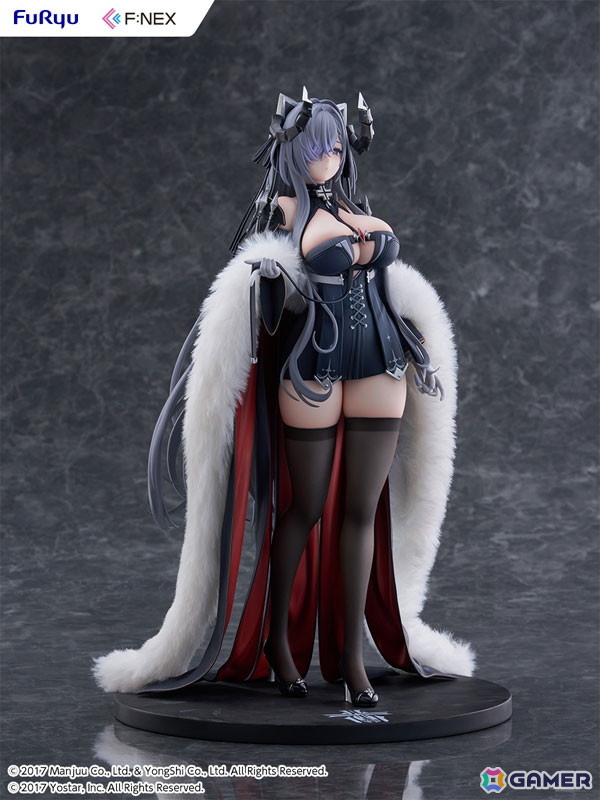 「アズレン」より鉄血空母「アウグスト・フォン・パーセヴァル」が1/6スケールフィギュアで登場！リアルファー仕様の衣装が威厳と気品を際立たせるの画像