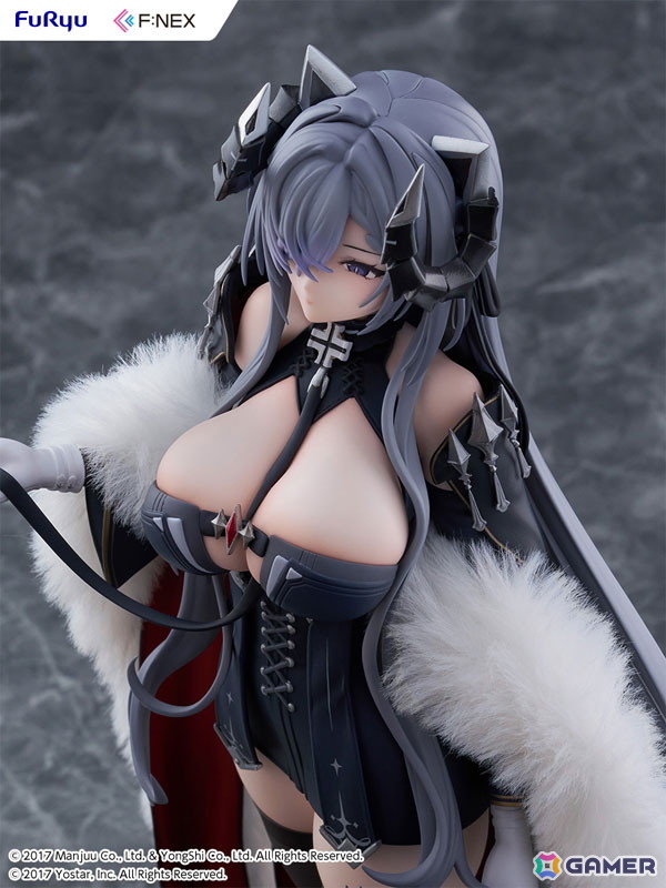 「アズレン」より鉄血空母「アウグスト・フォン・パーセヴァル」が1/6スケールフィギュアで登場！リアルファー仕様の衣装が威厳と気品を際立たせるの画像