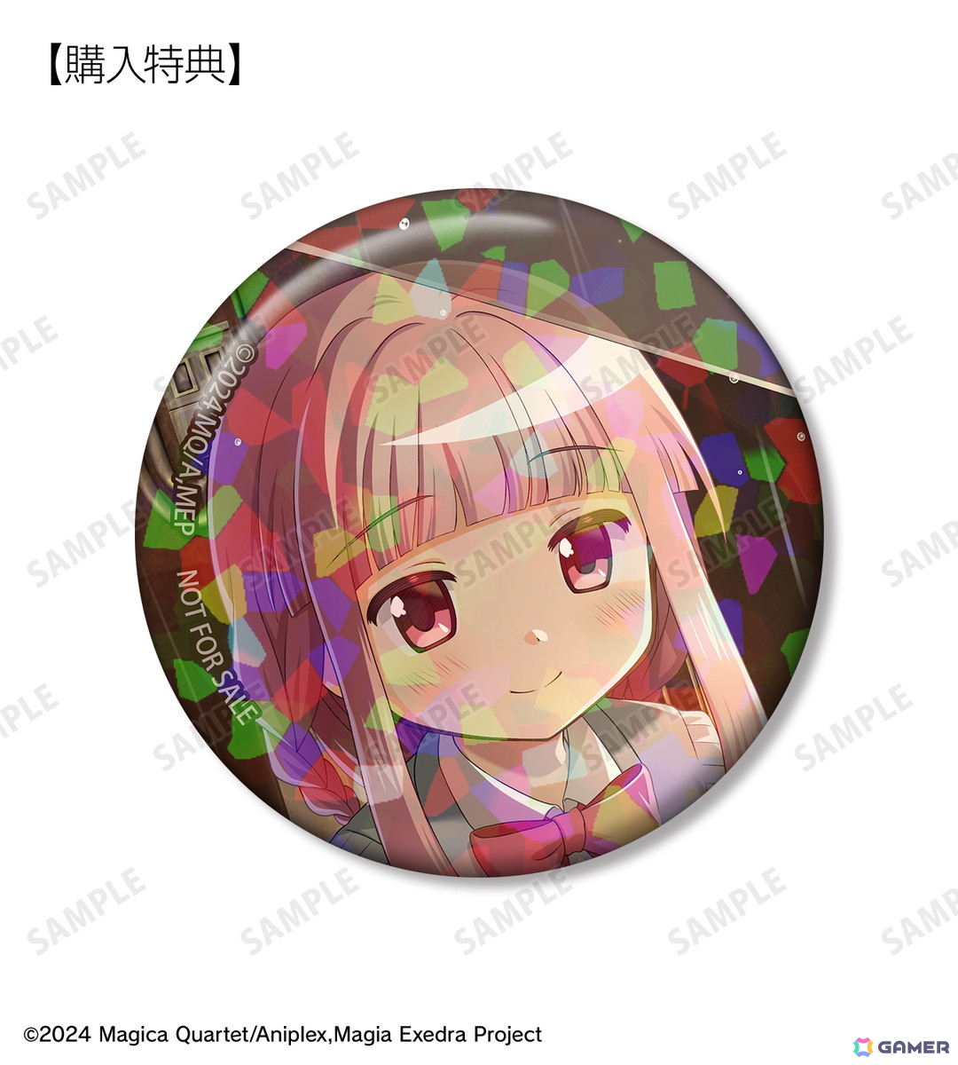 「魔法少女まどか☆マギカ Magia Exedra」のホログラム缶バッジやマルチデスクマットなど8種のグッズが「AMNIBUS」にて受注開始！の画像