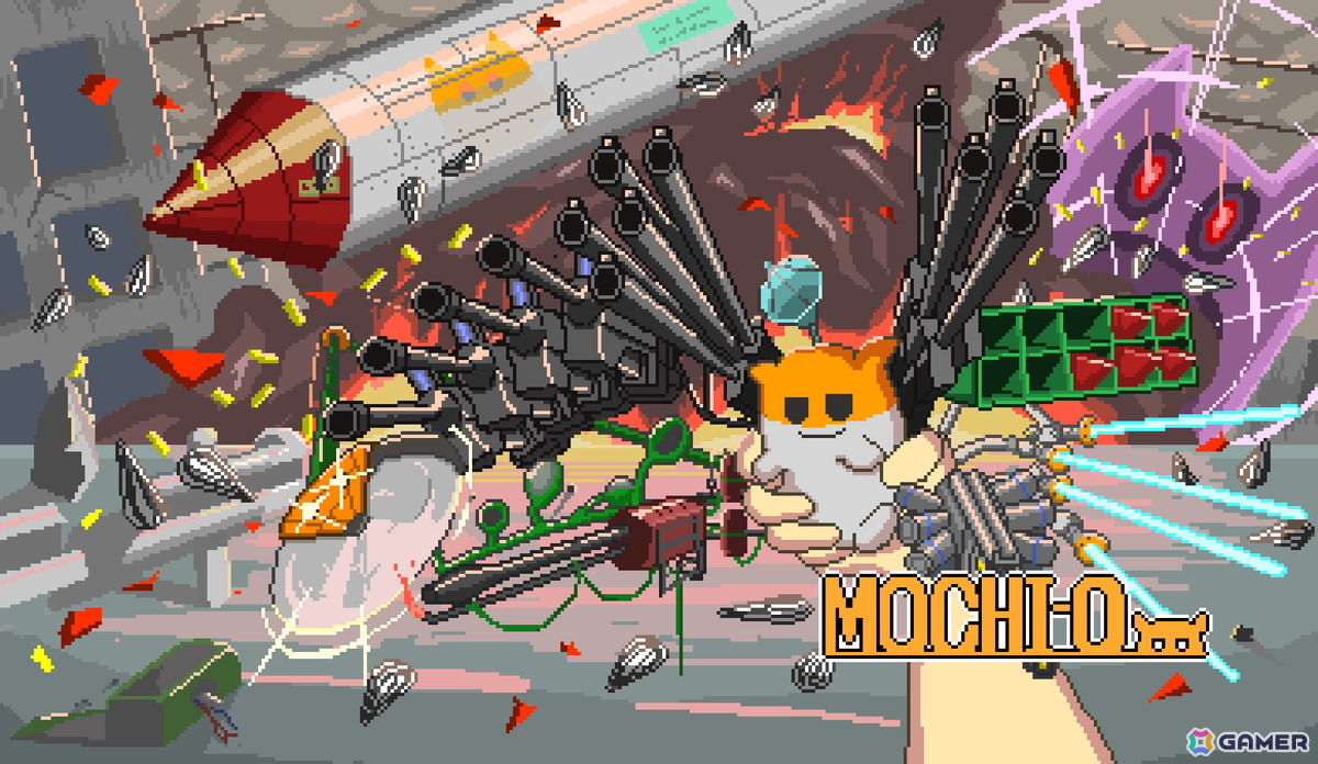 ハムスターのようなカワイイ殲滅兵器を育てて戦う終末国土防衛アドベンチャーゲーム「MOCHI-O」の配信日が1月20日に決定！の画像