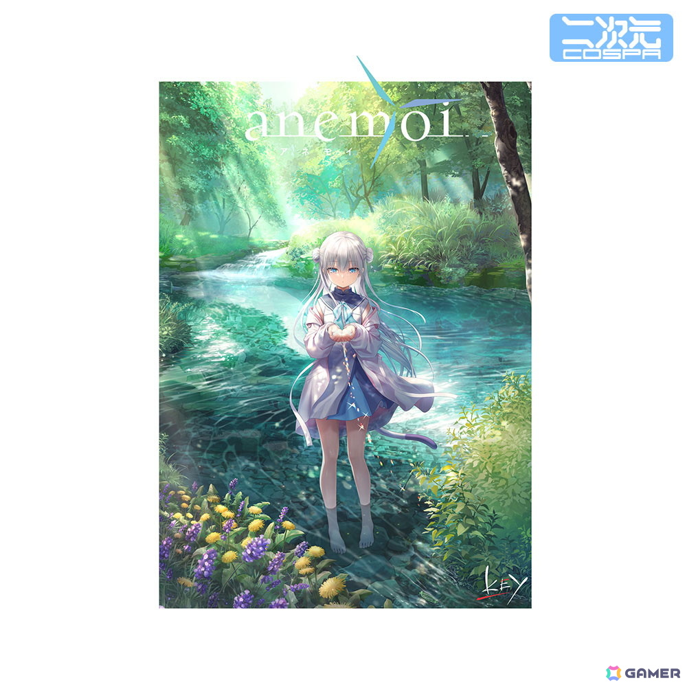 Key最新作「anemoi」のヒロインがデザインされたフルカラーTシャツが二次元コスパより早くも登場！数量限定で予約受付中の画像