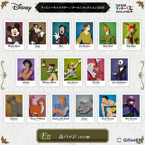 ミッキー、グーフィー、マックスのクールな表情に注目！セガ ラッキーくじオンライン「ディズニーキャラクター／クール！コレクション2026」の販売が開始の画像6
