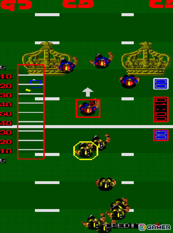 簡単操作でアメフトのアツい攻防を堪能できるスポーツゲーム「タッチダウンフィーバー」がアーケードアーカイブスに登場！の画像