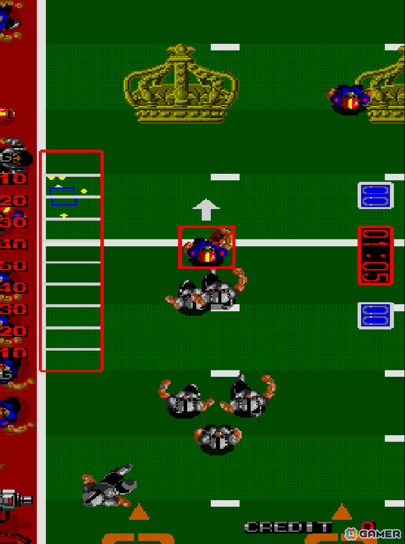 簡単操作でアメフトのアツい攻防を堪能できるスポーツゲーム「タッチダウンフィーバー」がアーケードアーカイブスに登場！の画像2