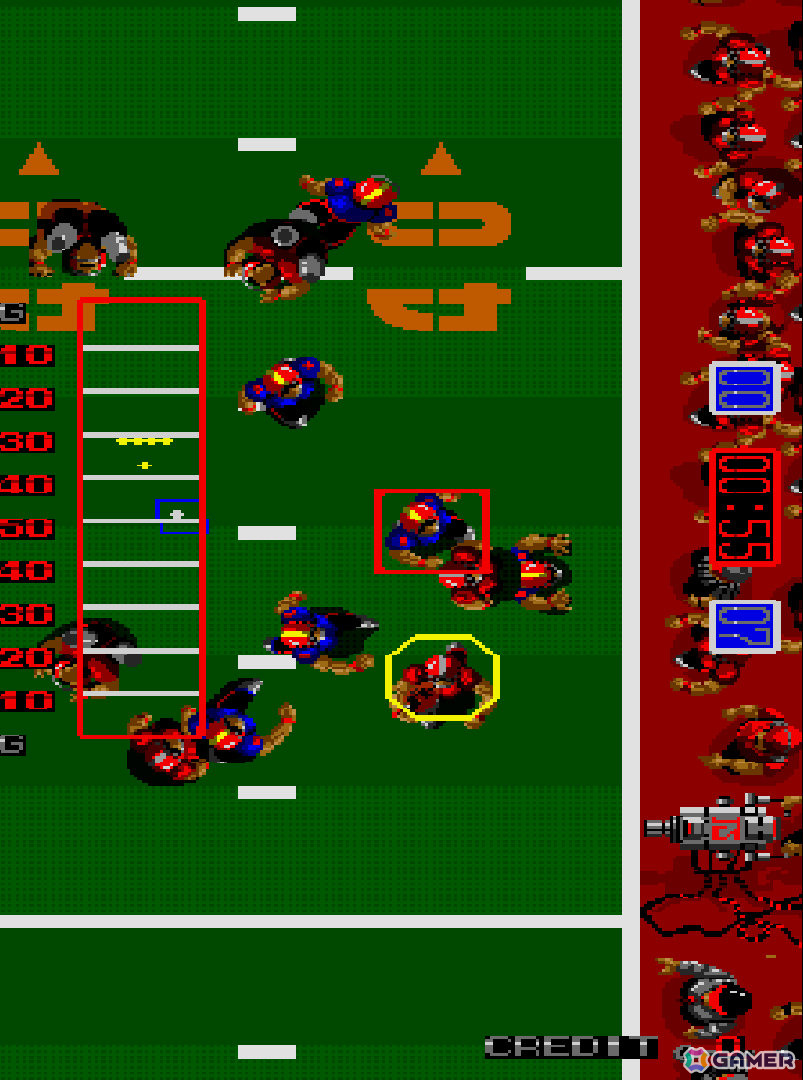 簡単操作でアメフトのアツい攻防を堪能できるスポーツゲーム「タッチダウンフィーバー」がアーケードアーカイブスに登場！の画像5