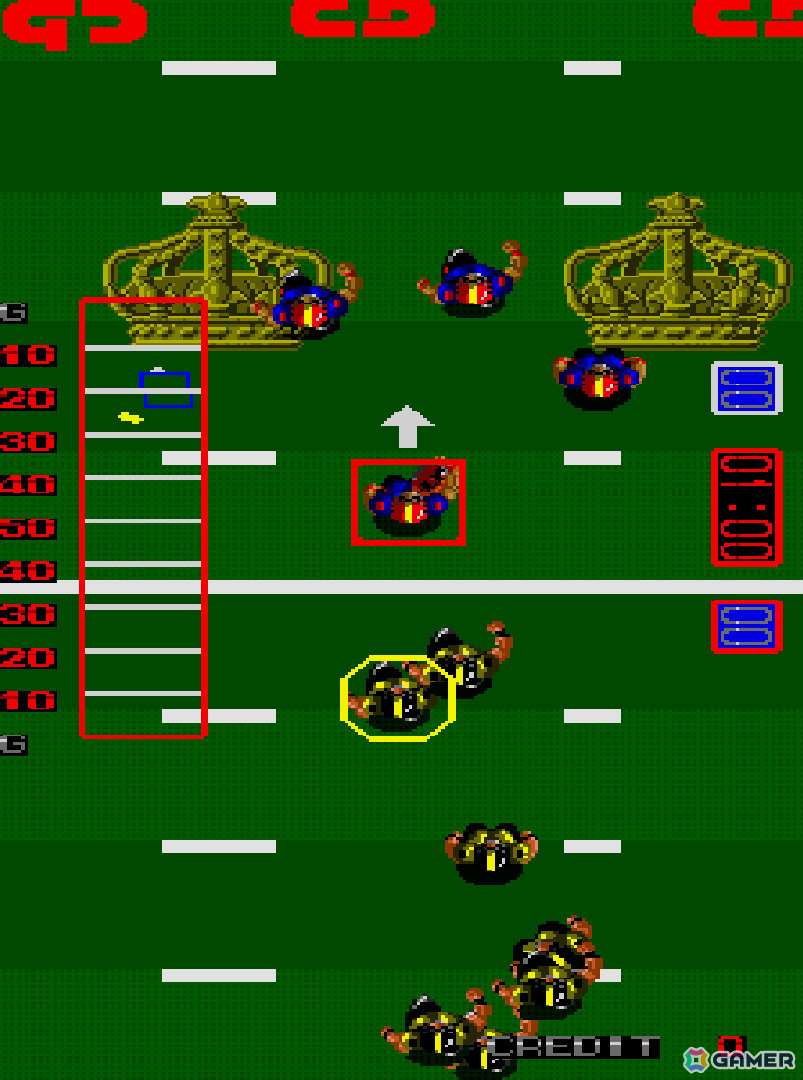 簡単操作でアメフトのアツい攻防を堪能できるスポーツゲーム「タッチダウンフィーバー」がアーケードアーカイブスに登場！の画像6