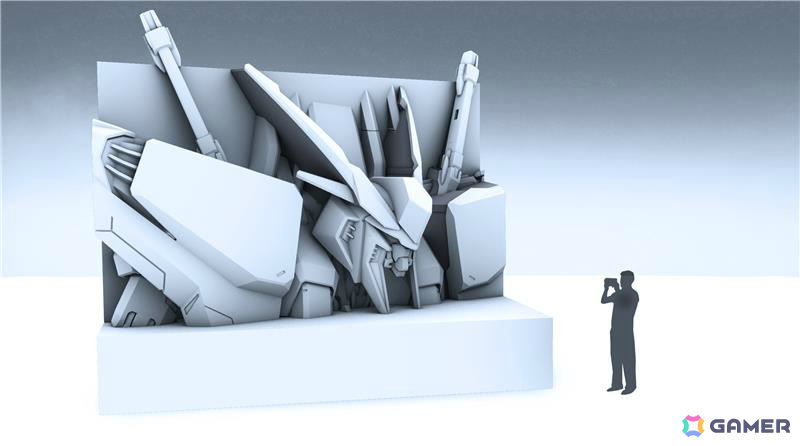 Ξ（クスィ―）ガンダム雪像