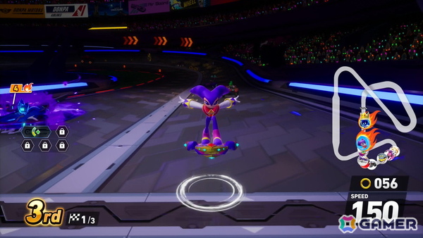 「ソニックレーシング クロスワールド」パックマンパックで登場するコース・パックビレッジ＆メイズではリングに変化が！？獲得すると聞きなじみのある音もの画像