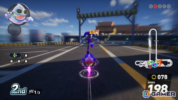 「ソニックレーシング クロスワールド」パックマンパックで登場するコース・パックビレッジ＆メイズではリングに変化が！？獲得すると聞きなじみのある音もの画像