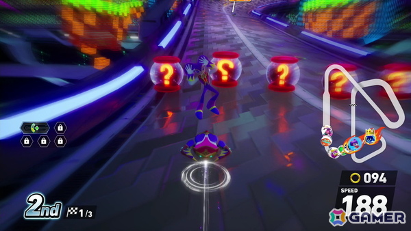 「ソニックレーシング クロスワールド」パックマンパックで登場するコース・パックビレッジ＆メイズではリングに変化が！？獲得すると聞きなじみのある音もの画像