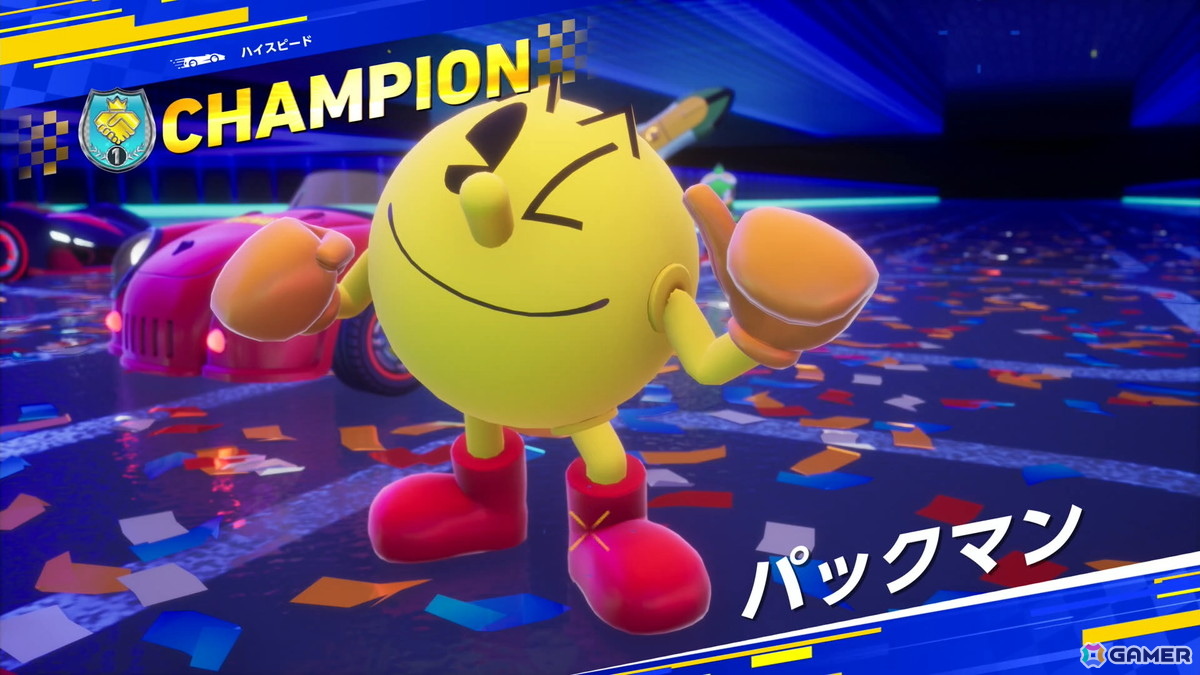 「ソニックレーシング クロスワールド」パックマンパックで登場するコース・パックビレッジ＆メイズではリングに変化が！？獲得すると聞きなじみのある音もの画像