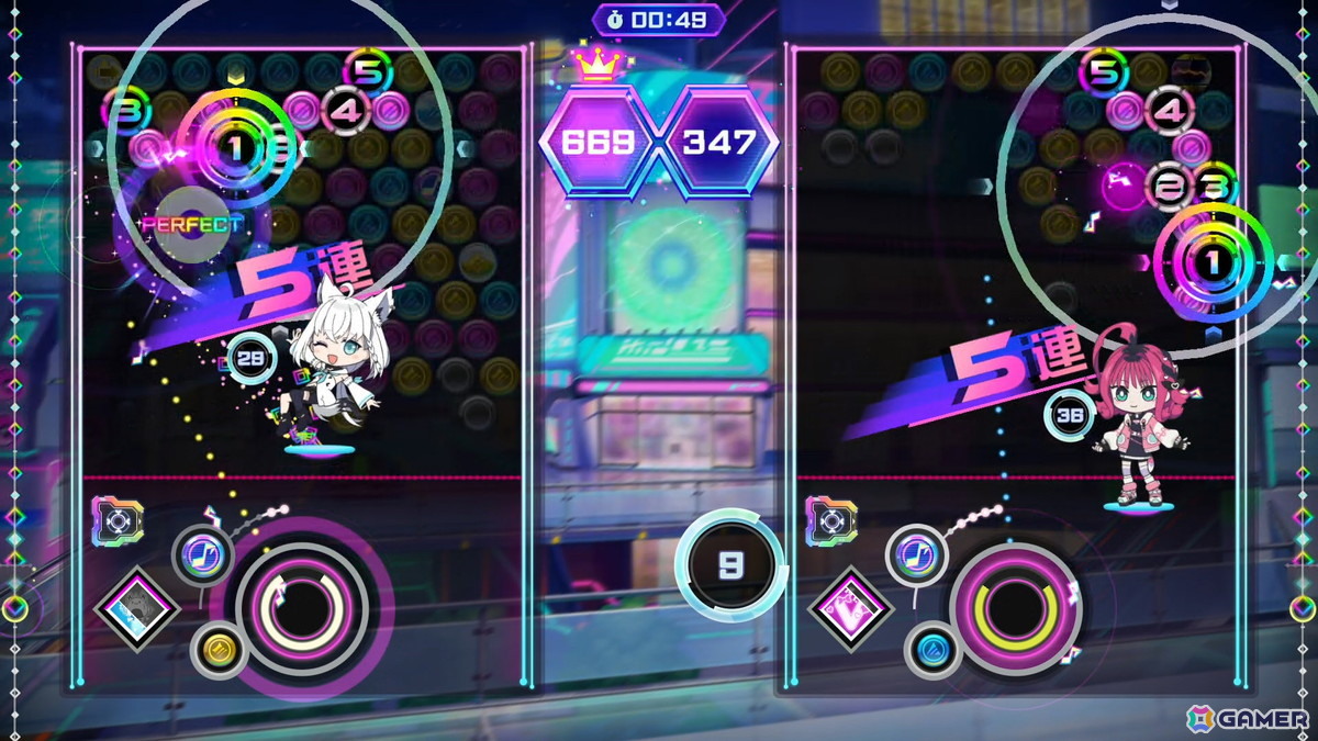 「QQQbeats!!!」で追加DLC「VTuberソングパック Vol.1」が配信！白上フブキさんや宝鐘マリンさんなど人気VTuberの楽曲が楽しめるの画像5