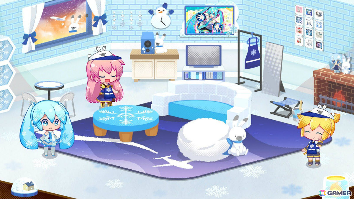 「初音ミク ロジックペイントS＋」雪ミク スカイタウンの世界観を楽しめるコスチュームや新パズルを収録した有料追加コンテンツが1月13日に配信！の画像